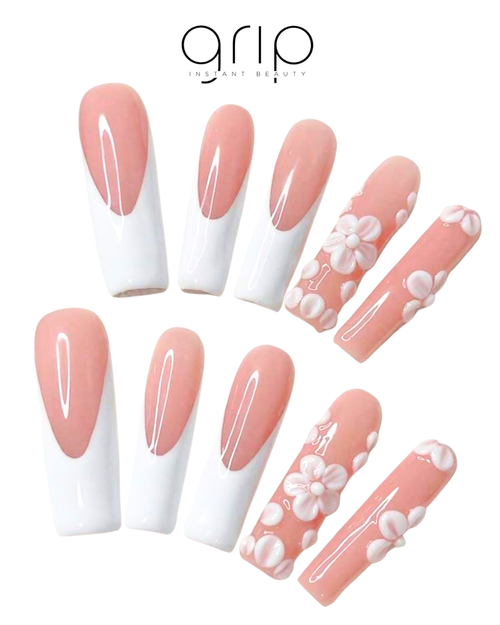 Aura - Long Square French with Design