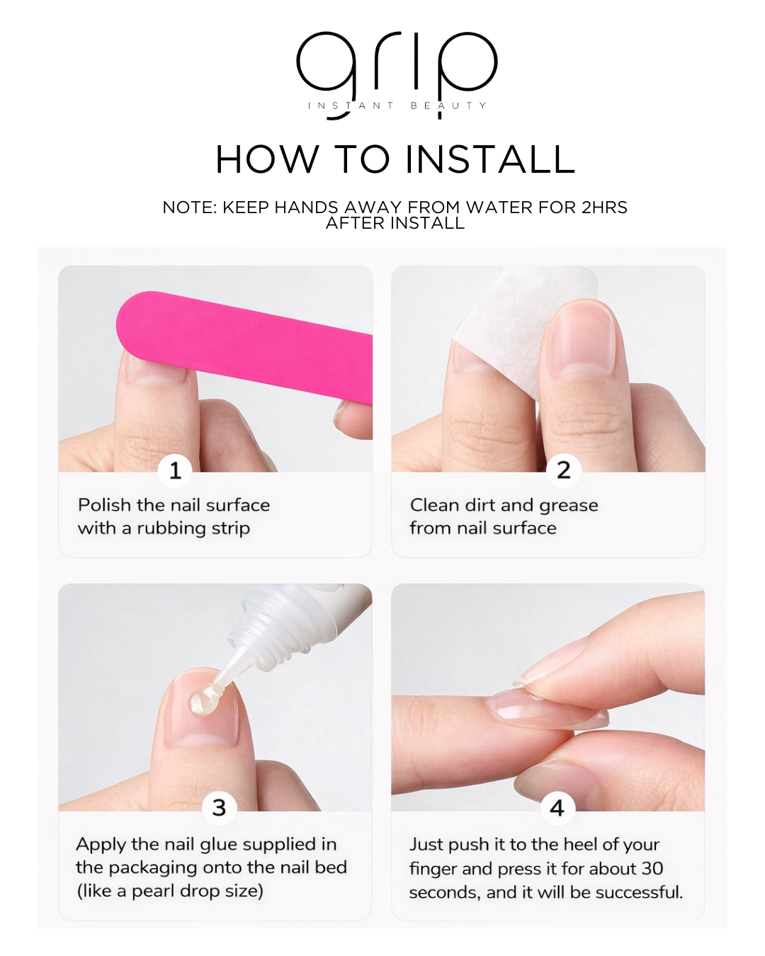 Butter - Short Almond French Nail with Design